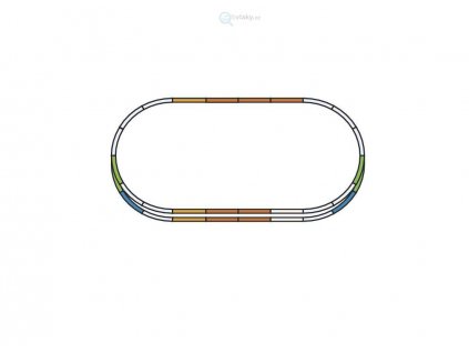 H0 - Set kolejiva E , A-Gleis / PIKO 55340