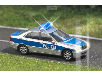 366388 h0 policejni mercedes s osvetlenim busch 5615