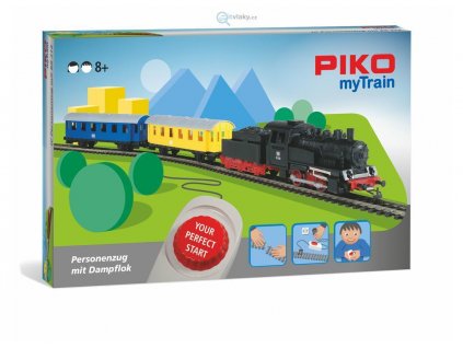 H0 - PIKO myTrain Start Set - parní lokomotiva + 2 osobní vagóny / Piko 57091