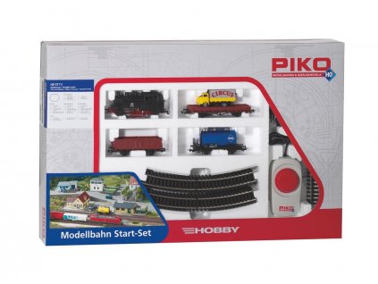 H0 - START SET parní lokomotiva + 3 vozy / Piko 57111