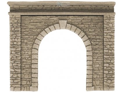 H0 - Tunelový portál přírodní kámen, 1 kolejný z tvrzené pěny / NOCH 58061