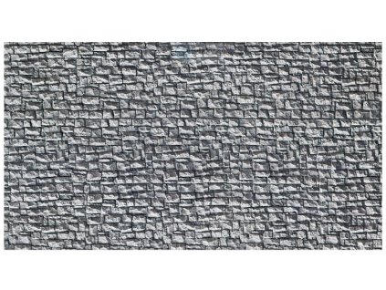 H0 - Kamenná zeď - lámaný kámen, 23,5 x 12 cm / NOCH 58250