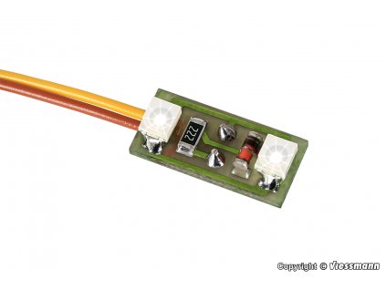 Osvětlení interiéru staveb - 2x bílá LED, 3ks  / Viessmann 6018