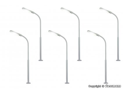 N -  Pouliční LED lampy, 5+1, 54 mm / Viessmann 64906
