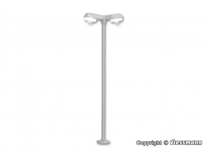N - Dvojitá moderní pouliční lampa, LED, 55 mm / Viessmann 6498