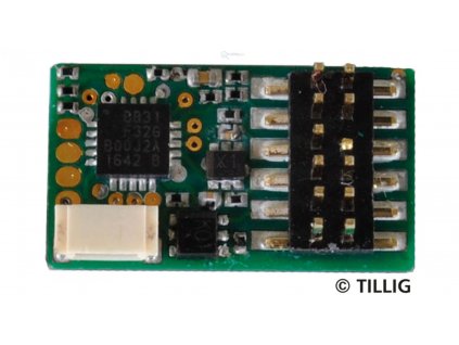 mikro lokodekodér PluX12, NEM 658, mikroSUSI / Tillig 66034