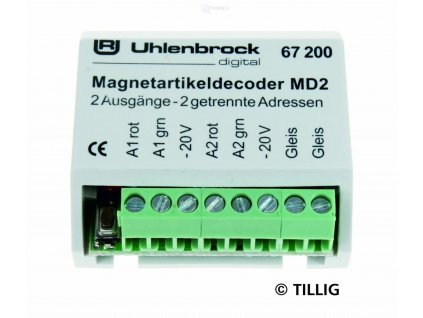 DCC - spínací dekodér MD2 pro elektomagnety / TILLIG 66835