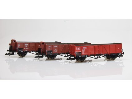 TT - set 3 otevřených nákl. vozů "OPW", CSD, DR, PKP, / Schirmer 68050