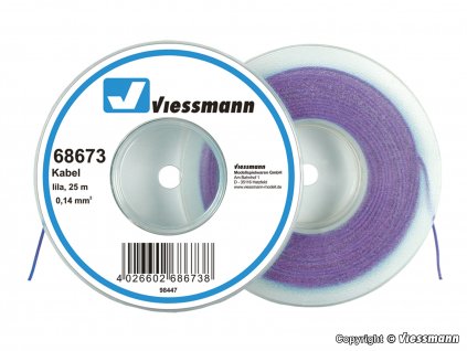 Kabel na cívce fialový 25 m / Viessmann 68673