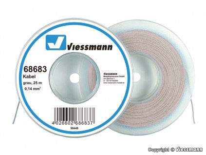 Kabel na cívce šedý 25 m / Viessmann 68683