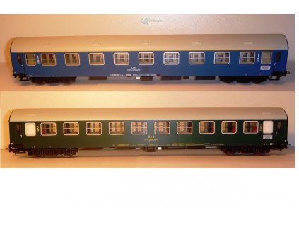 ARCHIV H0 - Set dvou osobních vozů Y/B, 1x ČSD a 1x CFR / Tillig 70009