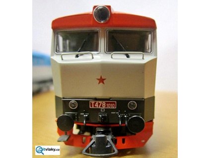 H0 - lokomotiva ČSD T478.1010 Bardotka červeno-šedá / ROCO 72920