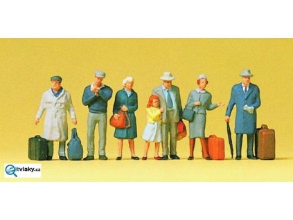 TT - Na nástupišti, 7 figurek / Preiser 75039