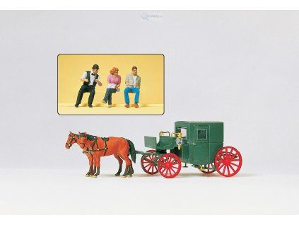 TT - Uzavřený kočár / Preiser 75152