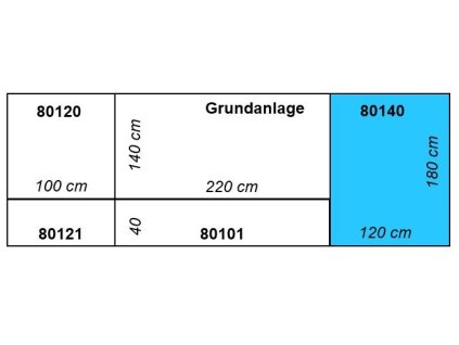 H0 - Přístavba k základu kolejiště, pravá " Přístav "/ NOCH 80140