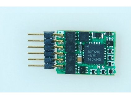 lokodekodér N45P - NEM651, ABC, RailCom, 4 funkční výstupy, SUSI /KUEHN 82330