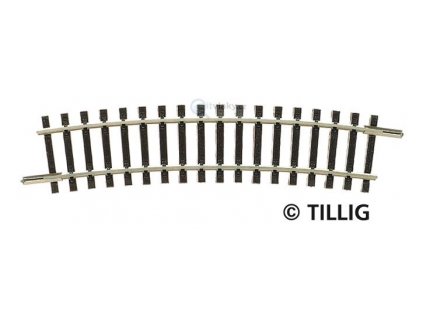 TT - Oblouková kolej R 353 mm/ 15°, R22 / Tillig 83107