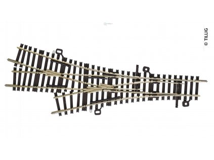 TT - DWW třícestná výhybka 15 st. /166mm TILLIG 83230