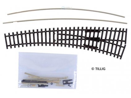 382009 tt stavebnice obloukove vyhybky prave ibw vodiva srdcovka tillig 83413