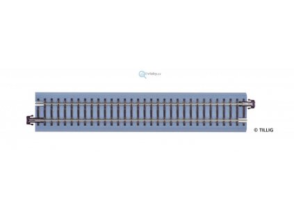 382144 tt bg1 rovna kolej 166 mm s podlozim drevene prazce tillig 83712