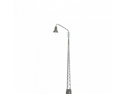 H0 - Pouliční LED lampa s mřížkovaným stožárem, s paticí / Brawa 84015