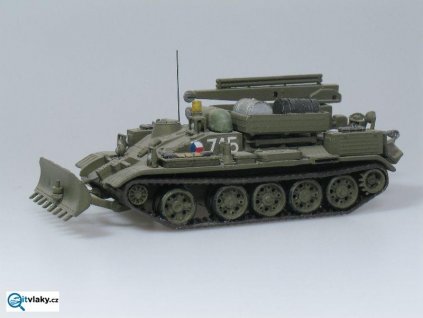 H0 - VT-55A vyprošťovací tank, stavebnice / SDV Model 87042