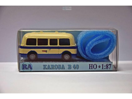 H0 - Karosa B 40, bílá/modrá / RA Došlý 910103