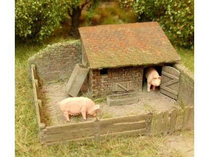 N - Prasečí chlívek - stavebnice / Model Scene 96519