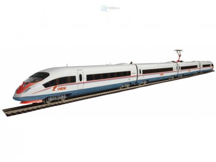 H0 - 4-dílná elektrická jednotka Velaro "Sapsan", RZD / Piko 96724