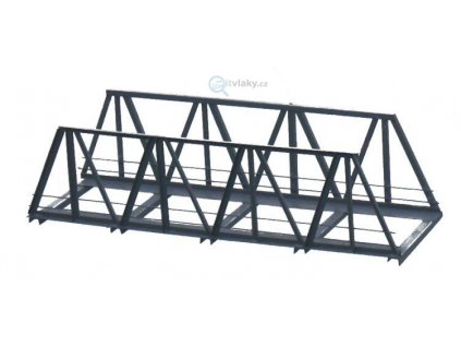 H0 - železniční most 1-kolejný 180 mm - hotový model z kovu / Hulacki K/022