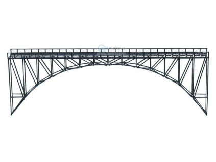 H0 - Železniční most 1-kolejný 600 mm -  hotový model z kovu / Hulacki K/030