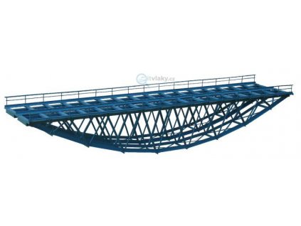 H0 - Železniční most 2-kolejný/ 495mm hotový model z kovu / Hulacki K/049