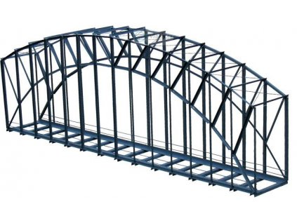 H0 - železniční most 1-kolejný 400 mm z kovu /  Hulacki K/177