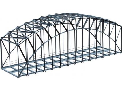 H0 - Železniční most 2-kolejný 400mm  hotový model z kovu / Hulacki K/178