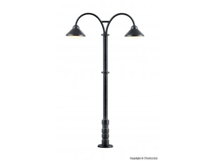 H0 - Oblouková lampa - dvojitá, LED teple bílá / Viessmann 6109