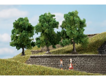 Listnaté stromy, tmavě zelené 7cm / Auhagen 70936