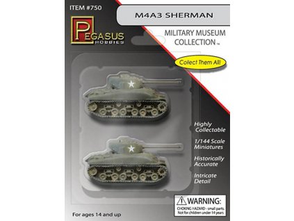 420300 tt n 1 144 tank m4a3 sherman 2 ks hotovy model pegasus 950750