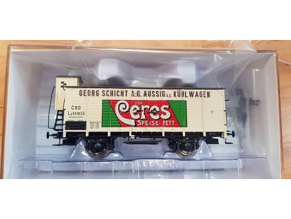H0 - vůz s brzdařskou budkou Lp "Ceres Speisefett", ČSD / Brawa 49757