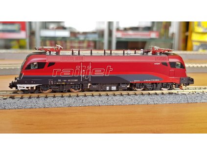 N - el. lokomotiva Taurus BR1116 Railjet, OBB / Hobbytrain H2785