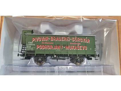 H0 - pivovarský vůz s budkou ČSD "Pivovar B. Sörgyár" / Brawa 49778