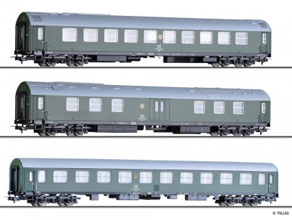 436388 h0 set 3 vladnich vozu salonwagenzug 4 dr ep iv tillig 70048