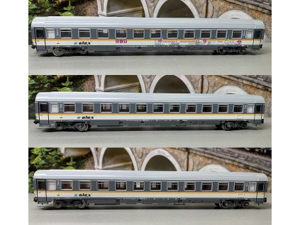 N - set 3 vozů ALEX Eurofima Prag / Fleischmann 881901