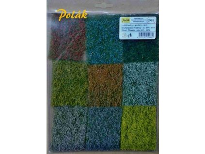 Luční květy mix 5971 až 5979 , 9 ks 8 x 6 cm / Polák model 5988