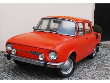 TT - automobil Škoda 110 L červený / HERPA pro ITVLAKY.CZ