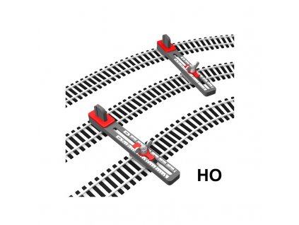 H0 -  držáky flexikolejí pro pokládání paralelní tratě, nastavitelné / Proses PPT-HO-01