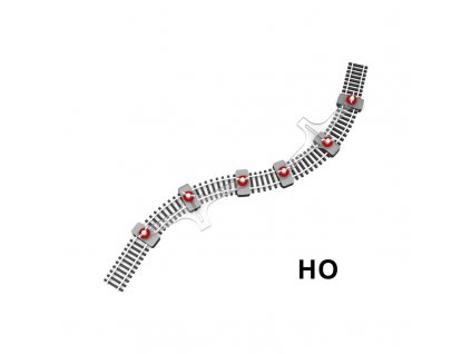 H0 - držák flexikolejí pro zafixování při pokládání  / Proses PFT-HO-01