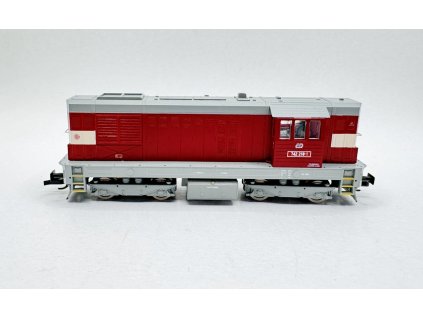 TT - lokomotiva 742 218 ČD Kocour, červená s pruhem / MTB 742218