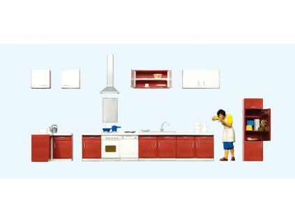 H0 -Matka vaří v kuchyni / Preiser 10646