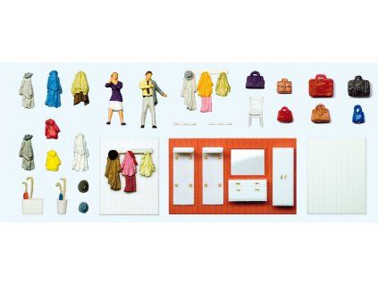 H0 - Při oblékání, předsíň / Preiser 10658