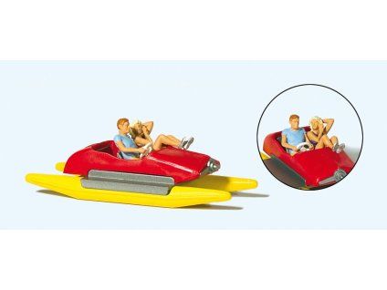 H0 - Pár ve šlapadle / Preiser 10684